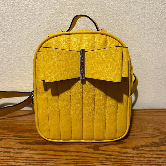 Betsey Johnson Handbags - Betsey Johnson Mini Yellow Backpack Bag